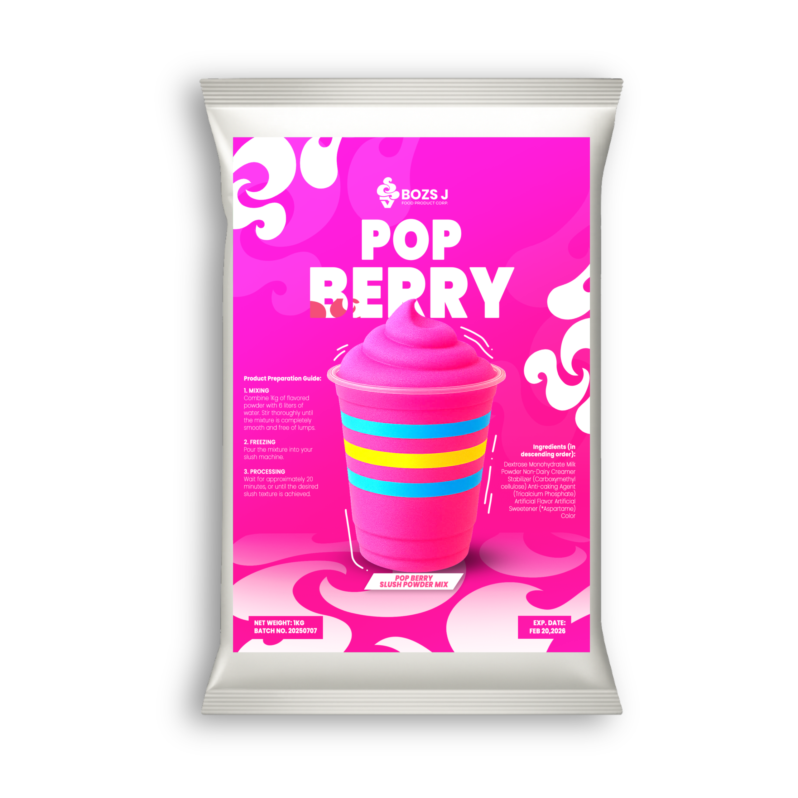 Pop Berry Slush Powder Mix
